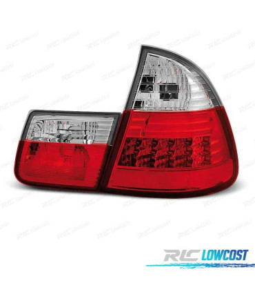 PILOTOS BMW E46 TOURING 98-05 LED CROMO ROJO
