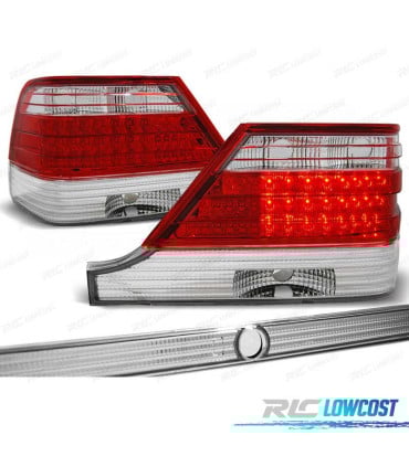 PILOTOS MERCEDES CLASE S W140 94-98 LED ROJO CROMO