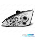 FAROS FORD FOCUS 98-01 OJOS ANGEL CCFL FONDO CROMO