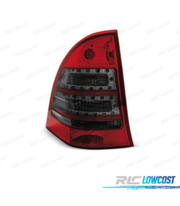 PILOTOS MERCEDES CLASE C W203 00-07 ROJO BLANCO LED