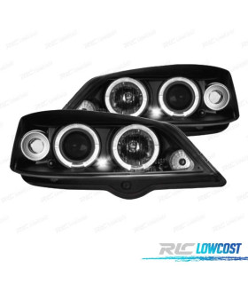 FAROS PARA OPEL ASTRA G 98-04 OJOS ANGEL CCFL FONDO NEGRO