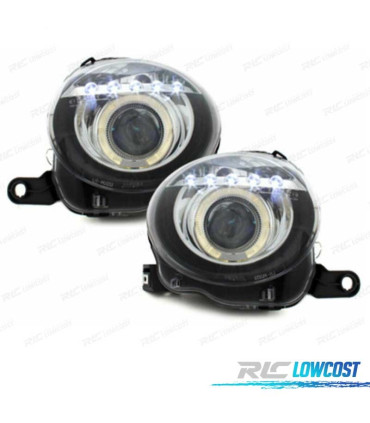 FAROS FIAT 07-15 LUZ DIURNA OJOS ANGEL FONDO NEGRO