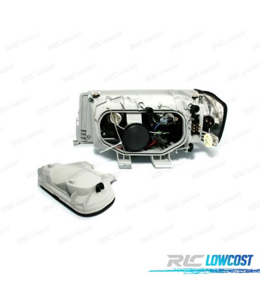 FAROS MERCEDES 190 W201 82-93 LUPA FONDO CROMO