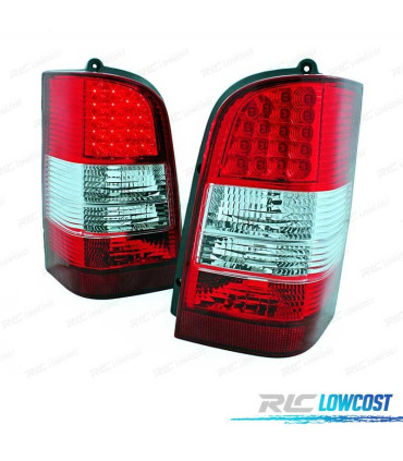 PILOTOS MERCEDES VITO W638 95-03 LED ROJO CROMO
