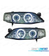 FAROS OPEL VECTRA B 96-98 OJOS ANGEL CCFL FONDO CROMO