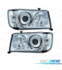 FAROS + INTERMITENTE MERCEDES CLASE E W124 85-93 FONDO CROMO