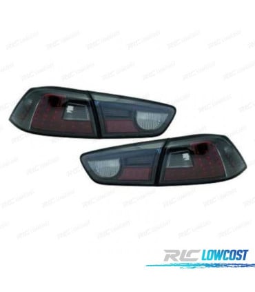 PILOTOS LED MITSUBISHI LANCER 08- LED FONDO CROMO AHUMADO