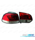 PILOTOS PARA VOLKSWAGEN VW GOLF 6 08-12 LED ROJO CROMO