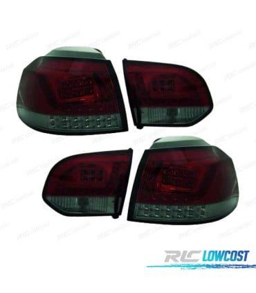 PILOTOS VOLKSWAGEN VW GOLF 6 08-12 LED ROJO AHUMADO