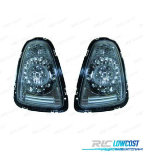 PILOTOS MINI COOPER 06-10 LED FONDO CROMO