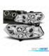 FAROS RENAULT MEGANE 02-05 OJOS ANGEL CCFL FONDO CROMO