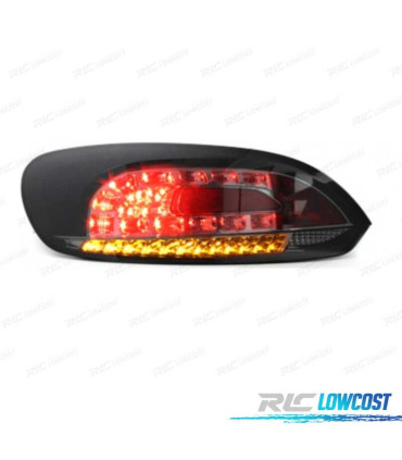 PILOTOS VOLKSWAGEN VW SCIROCCO 08-14 LED FONDO CROMO AHUMADO