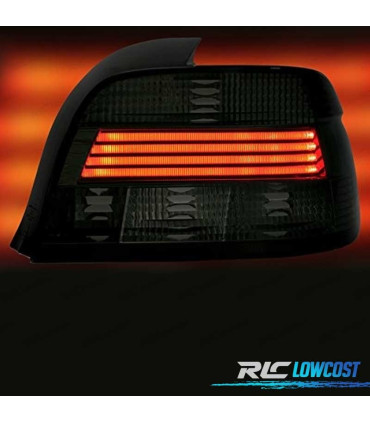PILOTOS BMW E39 00-03 ROJO AHUMADO LED