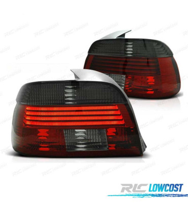 PILOTOS BMW E39 00-03 ROJO AHUMADO LED