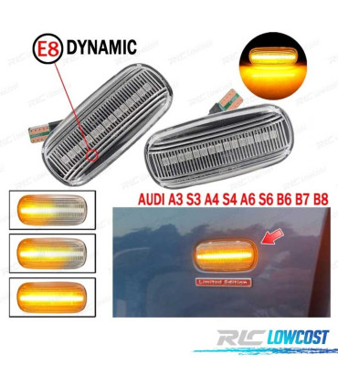 INTERMITENTES LATERALES AUDI A4 B6 00-04 A4 B7 11.04-08 WHITE LED