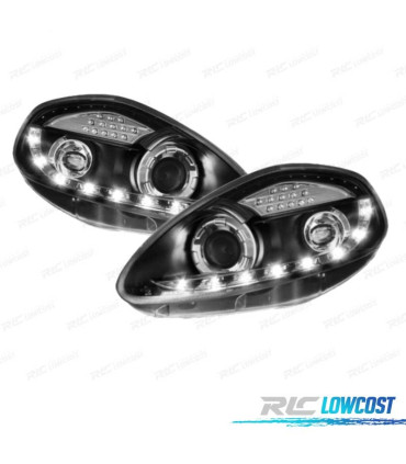 FAROS FIAT GRANDE PUNTO 05-08 LUZ DIURNA FONDO NEGRO