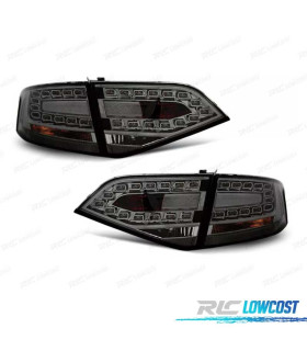 PILOTOS PARA AUDI A4 B8 07-11LED FONDO CROMO AHUMADO