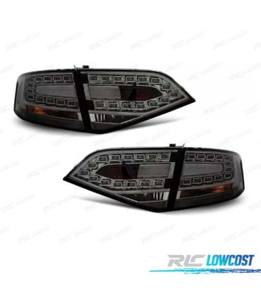 PILOTOS PARA AUDI A4 B8 07-11LED FONDO CROMO AHUMADO