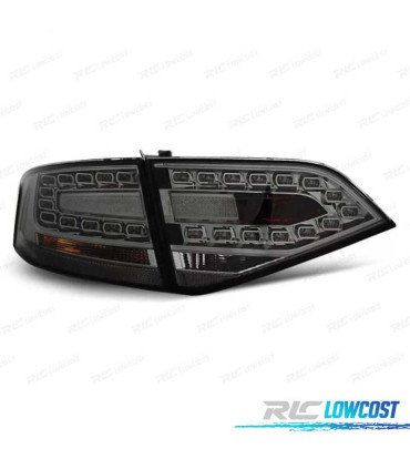 PILOTOS PARA AUDI A4 B8 07-11LED FONDO CROMO AHUMADO