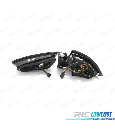 PILOTOS SEAT LEON 09-12 LED TIPO CELIS ROJO CROMO