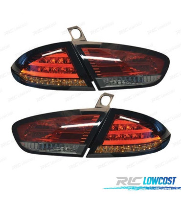 PILOTOS SEAT LEON 09-12 LED TIPO CELIS ROJO AHUMADO