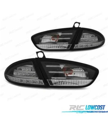 PILOTOS SEAT LEON 09-12 LED TIPO CELIS FONDO NEGRO
