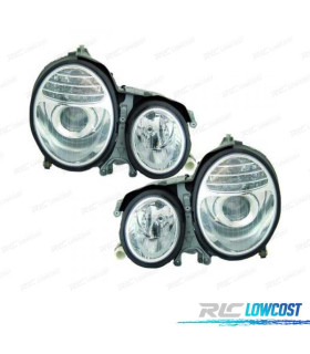 FAROS MERCEDES CLASE E W210 99-02 CROMO