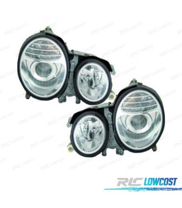 FAROS MERCEDES CLASE E W210 99-02 CROMO