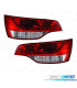 PILOTOS AUDI Q7 05-09 LED ROJO CROMO