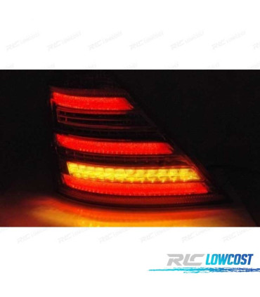 PILOTOS MERCEDES CLASE S W221 05-11 LED ROJO AHUMADO