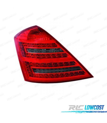 PILOTOS MERCEDES CLASE S W221 05-11 LED ROJO AHUMADO