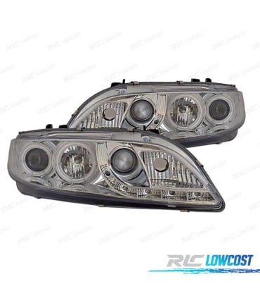 FAROS MAZDA 6 02-08 OJOS ANGEL LUZ DIURNA FONDO CROMO