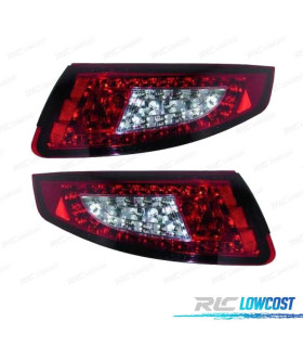 PILOTOS PORSCHE 997 04-08 LED ROJO CROMO