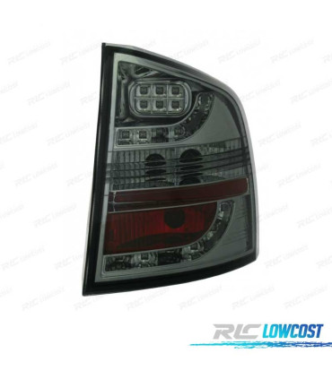 PILOTOS SKODA OCTAVIA KOMBI 05-13 LED FONDO CROMO AHUMADO