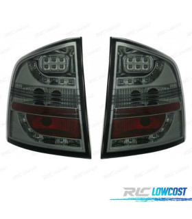 PILOTOS SKODA OCTAVIA KOMBI 05-13 LED FONDO CROMO AHUMADO