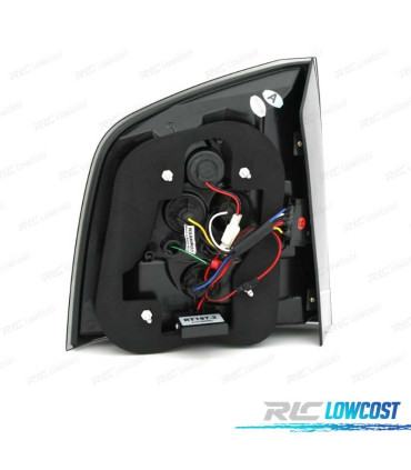 PILOTOS SKODA OCTAVIA KOMBI 05-13 LED FONDO CROMO AHUMADO