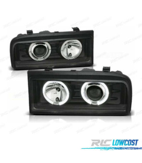 FAROS VOLKSWAGEN VW CORRADO 88-95 OJOS ANGEL CCFL FONDO NEGRO