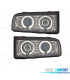 FAROS VOLKSWAGEN VW CORRADO 88-95 OJOS ANGEL CCFL FONDO CROMO
