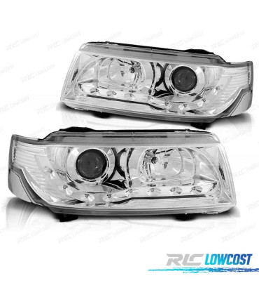 FAROS VOLKSWAGEN VW PASSAT 93-96 LUZ DIURNA FONDO CROMO