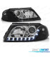 FAROS VOLKSWAGEN VW PASSAT 3BG 00-05 LUZ DIURNA FONDO NEGRO CROMO