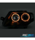 FAROS VOLKSWAGEN VW PASSAT 3C 05-10 OJOS ANGEL FONDO NEGRO
