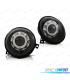 FAROS PARA VOLKSWAGEN VW LUPO 98-05 LUZ DIURNA OJOS ANGEL FONDO NEGRO
