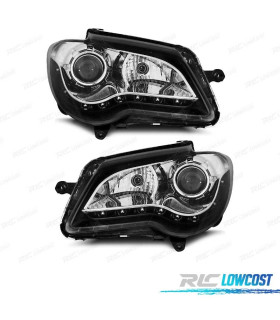 FAROS VOLKSWAGEN VW TOURAN 06-10 LUZ DIURNA FONDO NEGRO