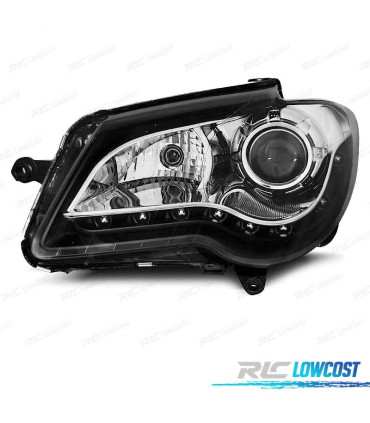 FAROS VOLKSWAGEN VW TOURAN 06-10 LUZ DIURNA FONDO NEGRO
