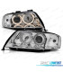 FAROS XENON AUDI A6 4B 97-01 OJOS ANGEL FONDO CROMO