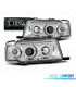 FAROS AUDI 80 91-94 OJOS ANGEL FONDO CROMO