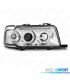 FAROS AUDI 80 91-94 OJOS ANGEL FONDO CROMO