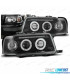 FAROS AUDI 80 91-94 OJOS ANGEL FONDO NEGRO