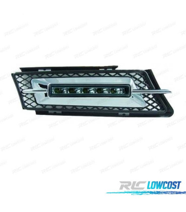 LUZ DIURNA BMW E90 E91 05-08 CROMO REJILLAS