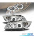 FAROS BMW E90 E91 05-08 OJOS ANGEL FONDO CROMO